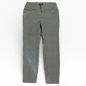 SOHO Apparel pull on skinny houndstooth pant petite med